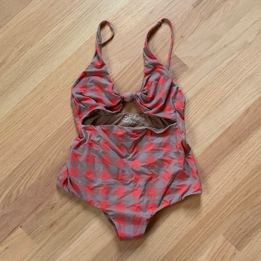 Acacia gingham one piece M